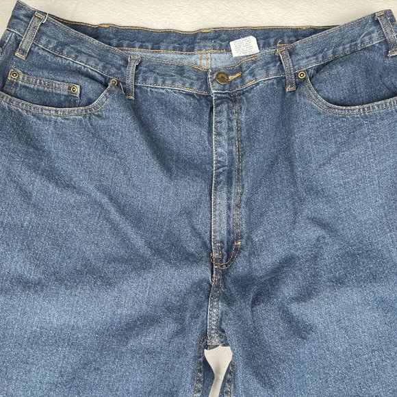 Rural King Real Work Wear men's riveted 5-pocket denim jeans 41x31 measured - Picture 4 of 7